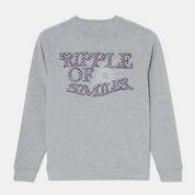 Sweatshirt Sweater Longsleeve Grey with logo Back