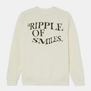 Sweatshirt Sweater Beige with Logo Organic Cotton Back