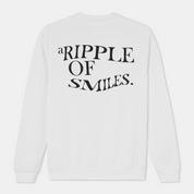 Sweatshirt Sweater White with Logo Organic Cotton Back
