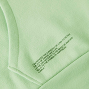 Sweatshirt Hoodie Mint Green with Logo Organic Cotton Details