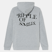 Sweatshirt Hoodie Grey with Logo Organic Cotton Back