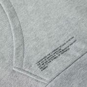 Sweatshirt Hoodie Grey with Logo Organic Cotton Details