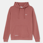 Sweatshirt Hoodie Pink with Logo Organic Cotton Front