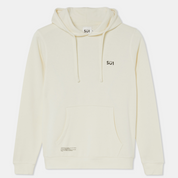 Sweatshirt Hoodie Beige with Logo Organic Cotton Front