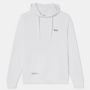Sweatshirt Hoodie White with Logo Organic Cotton Front