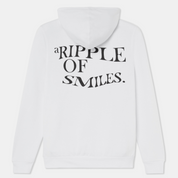 Sweatshirt Hoodie White with Logo Organic Cotton Back