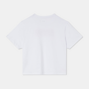 T-shirt middle crop white back