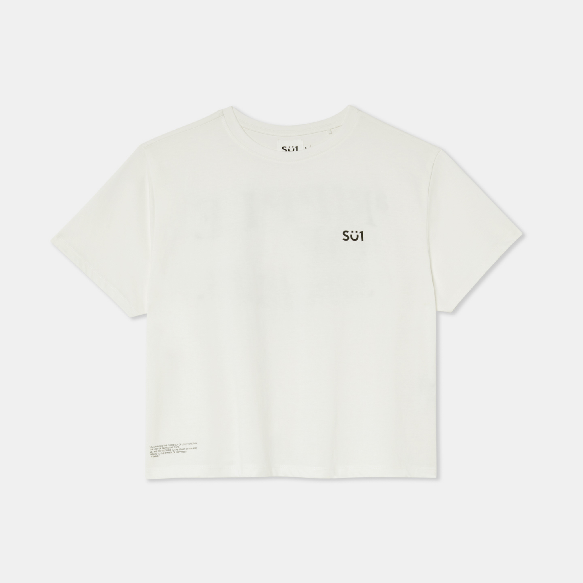 RIPPLE COLOR Mid-Crop T-shirt Organic Cotton – SÜ1 RIPPLE COLOR Mid-Crop T-shirt Organic Cotton – SÜ1