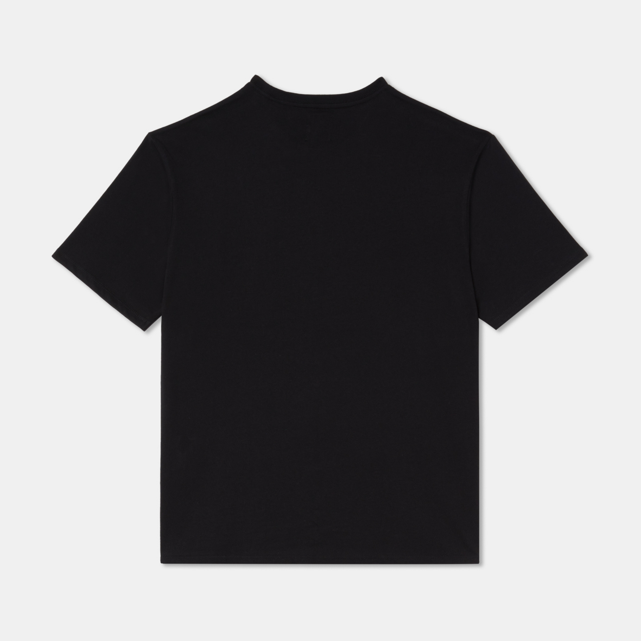 Black Oversized Loose Fit T-shirt Plain Back