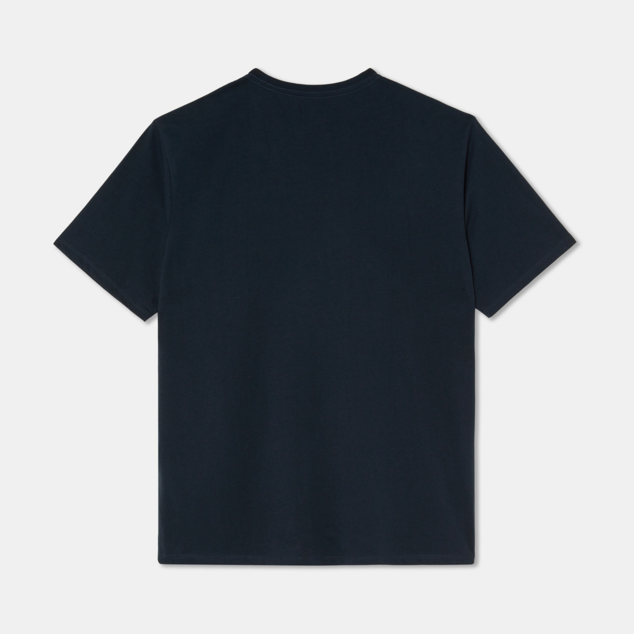 T-shirt Oversized Loose Fit Dark Blue Plain Su1 Back