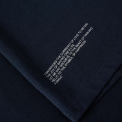 T-shirt Oversized Loose Fit Dark Blue Plain Su1 Details