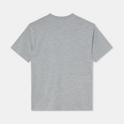 T-shirt Oversized Loose Fit Grey Plain Su1 Back