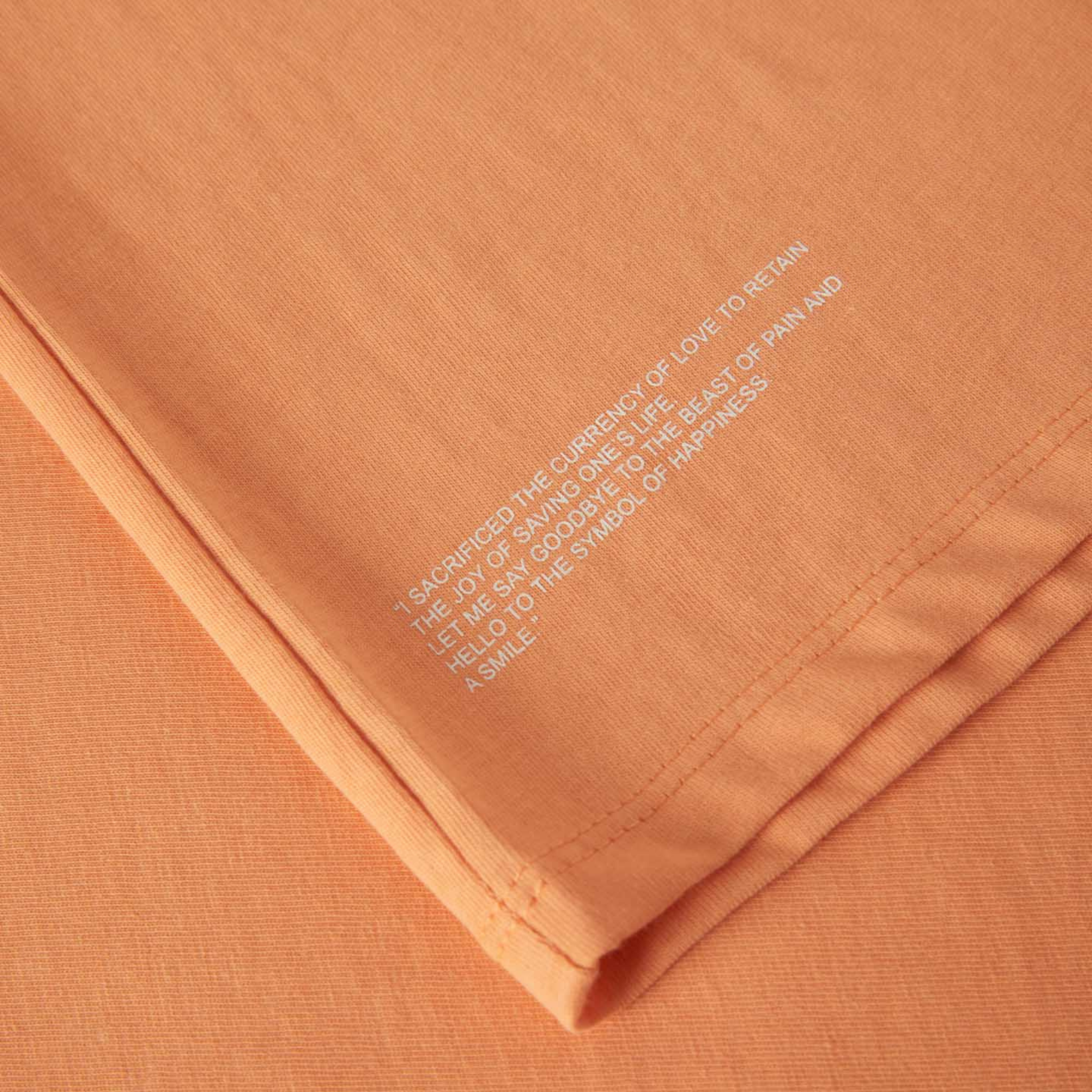 T-shirt Oversized Loose Fit Orange Plain Su1 Details