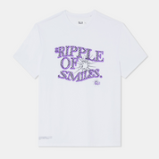 T-shirt Oversized Loose Fit White Big Logo Check Su1 Front