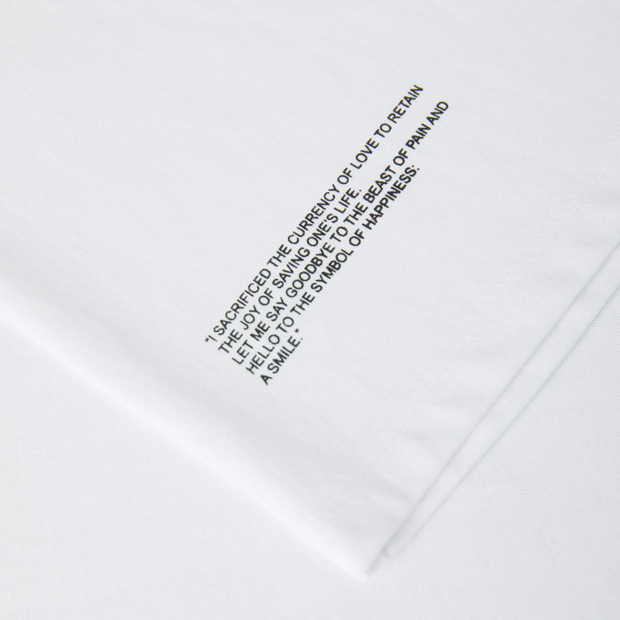 T-shirt Oversized Loose Fit White Plain Su1 Details