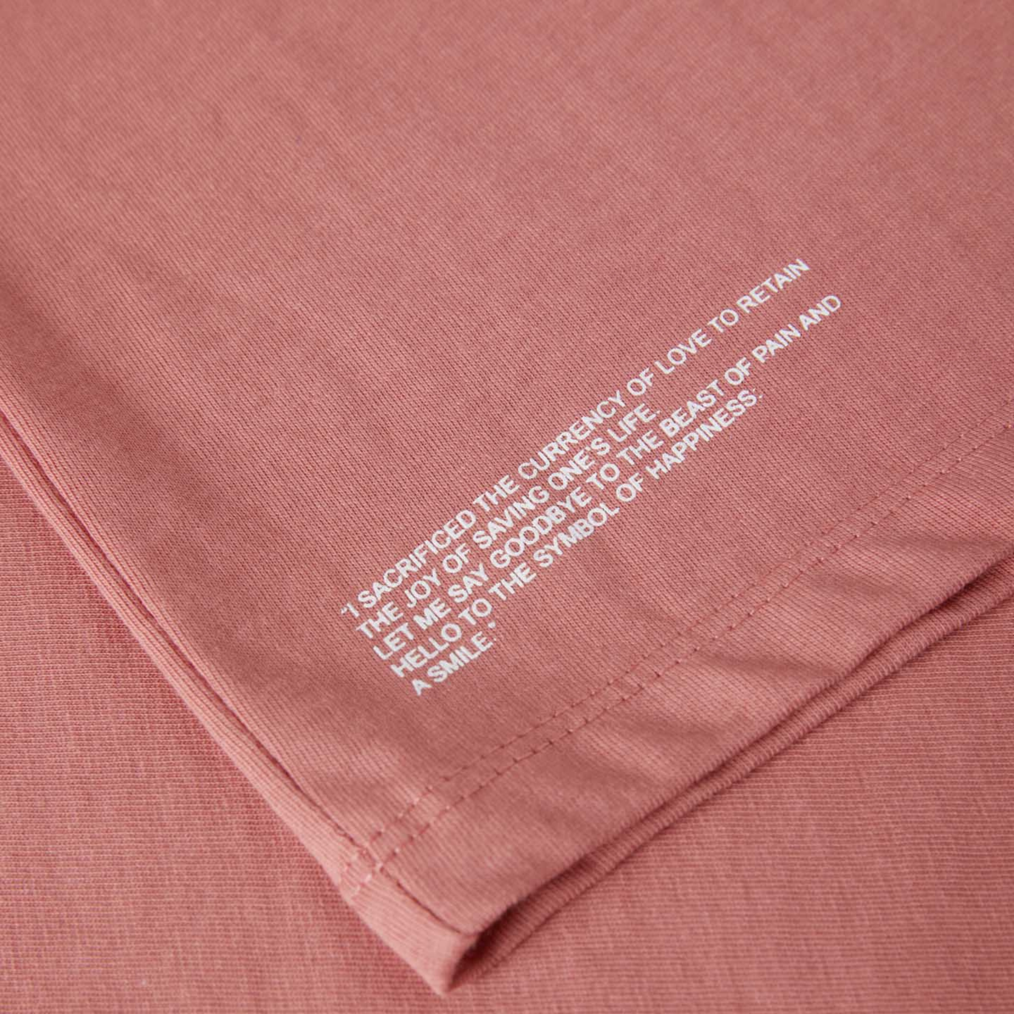 Oversized Pink T-shirt Big Logo Cities Details