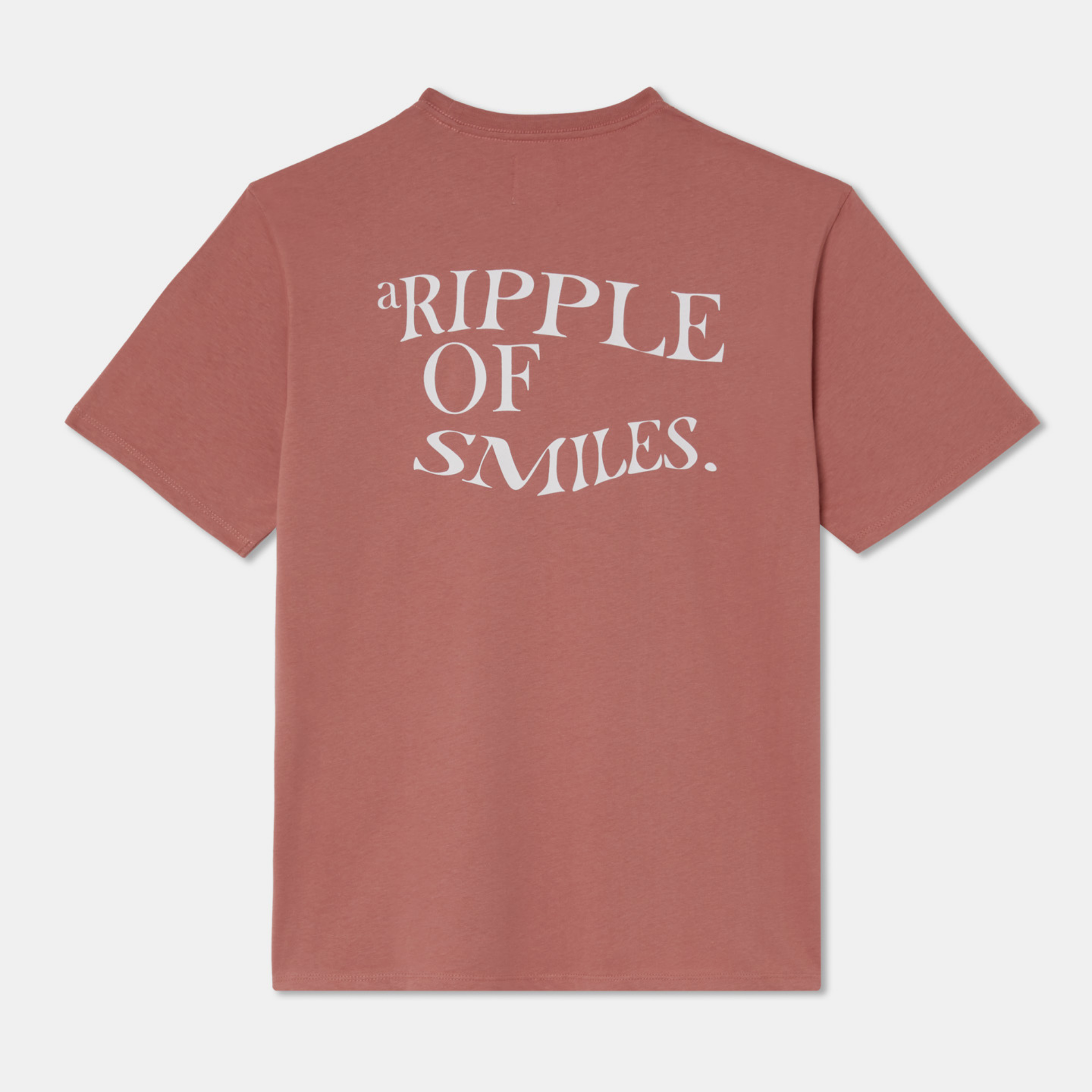 Regular Fit T-shirt Pink Big Logo Back