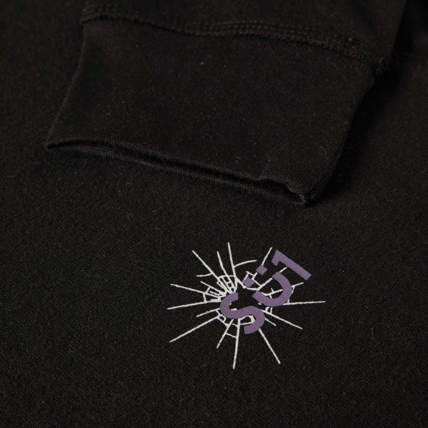 Sweatshirt Sweater Longsleeve Black with logo Details