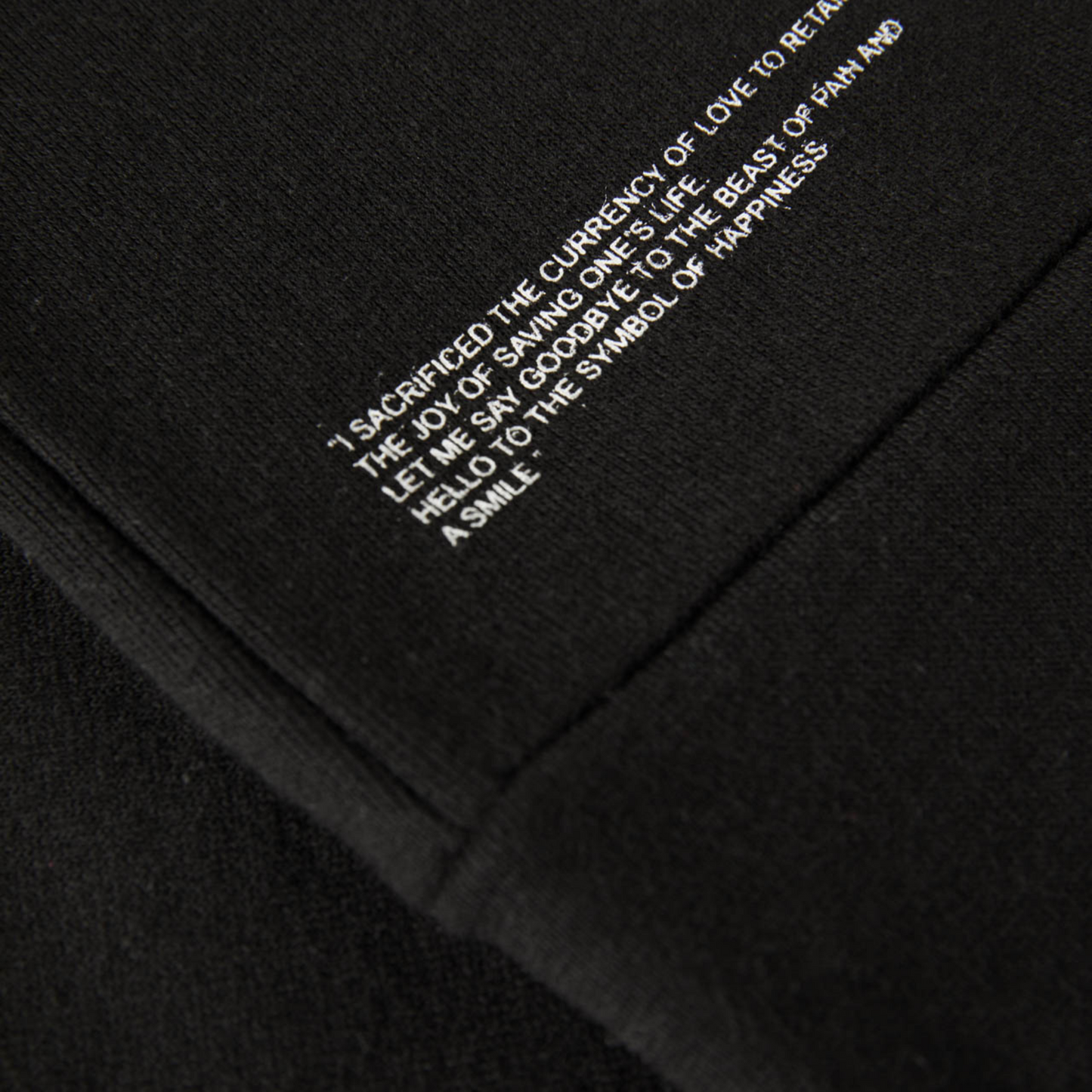Sweatshirt Sweater Black with Logo Organic Cotton Details