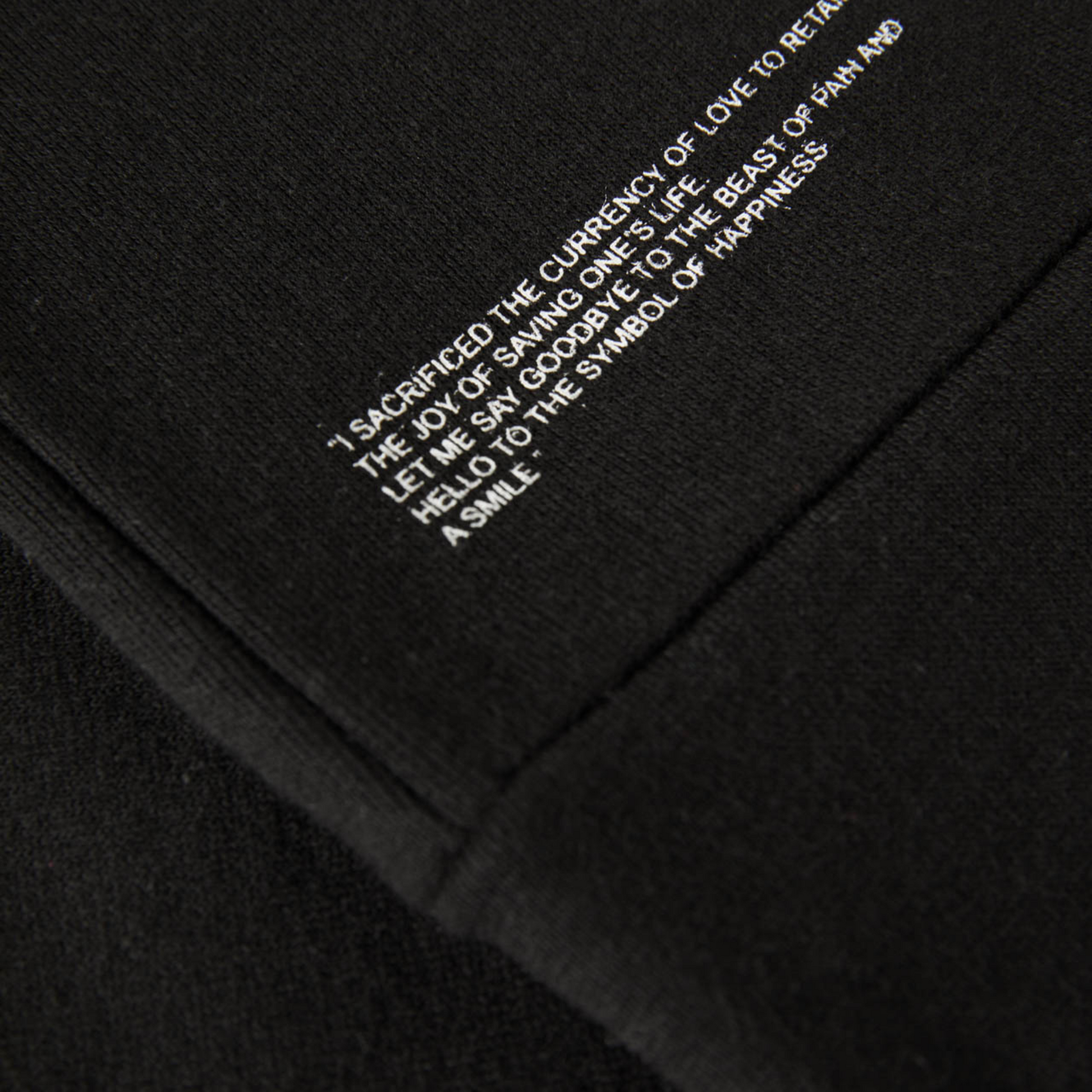 Sweatshirt Sweater Black with Logo Organic Cotton Details