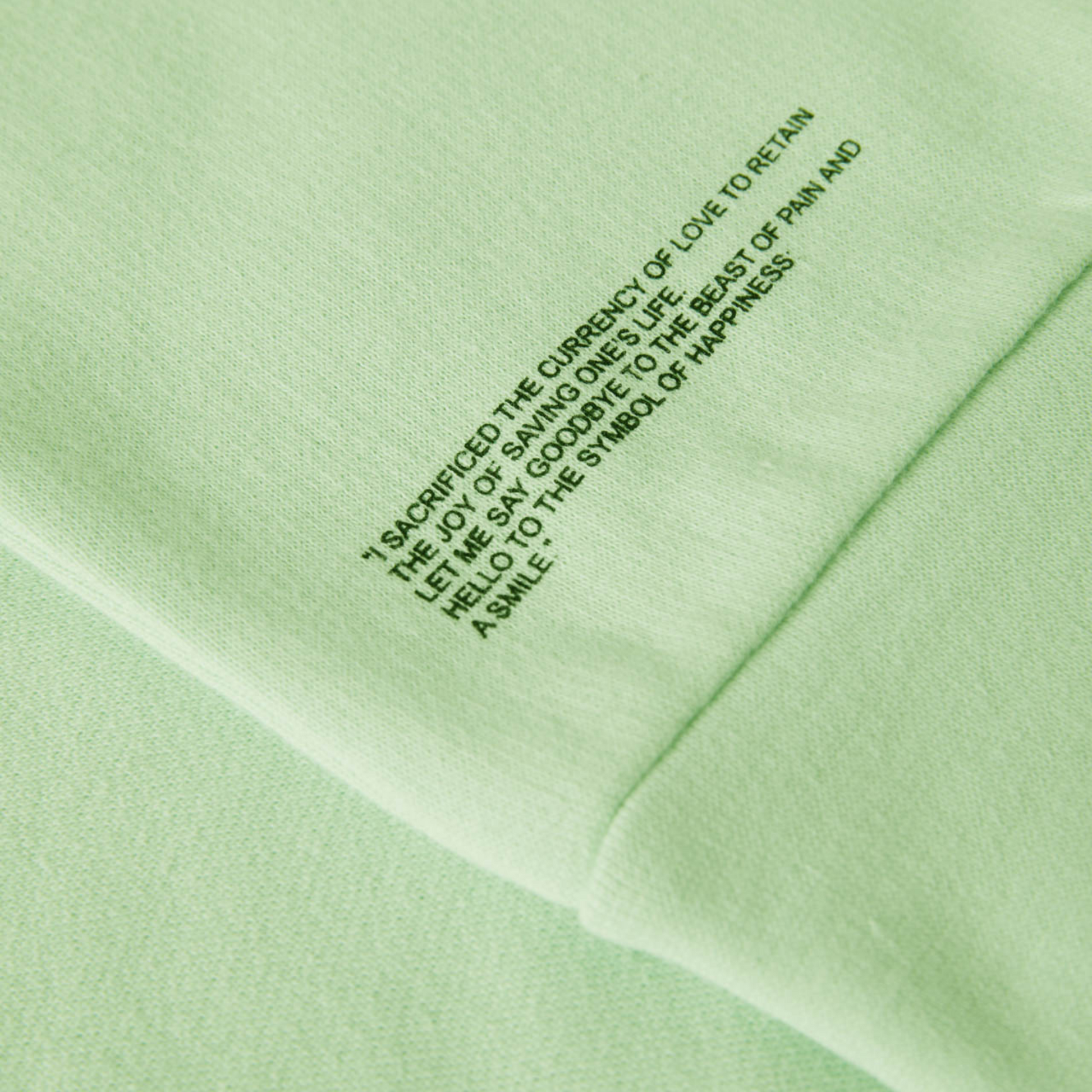 Sweatshirt Sweater Green Mint with Logo Organic Cotton Details