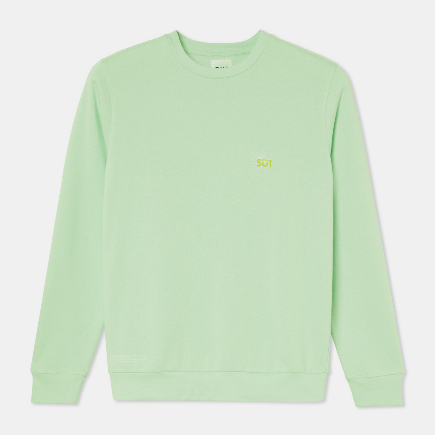 Sweatshirt Sweater Longsleeve Mint with logo Front