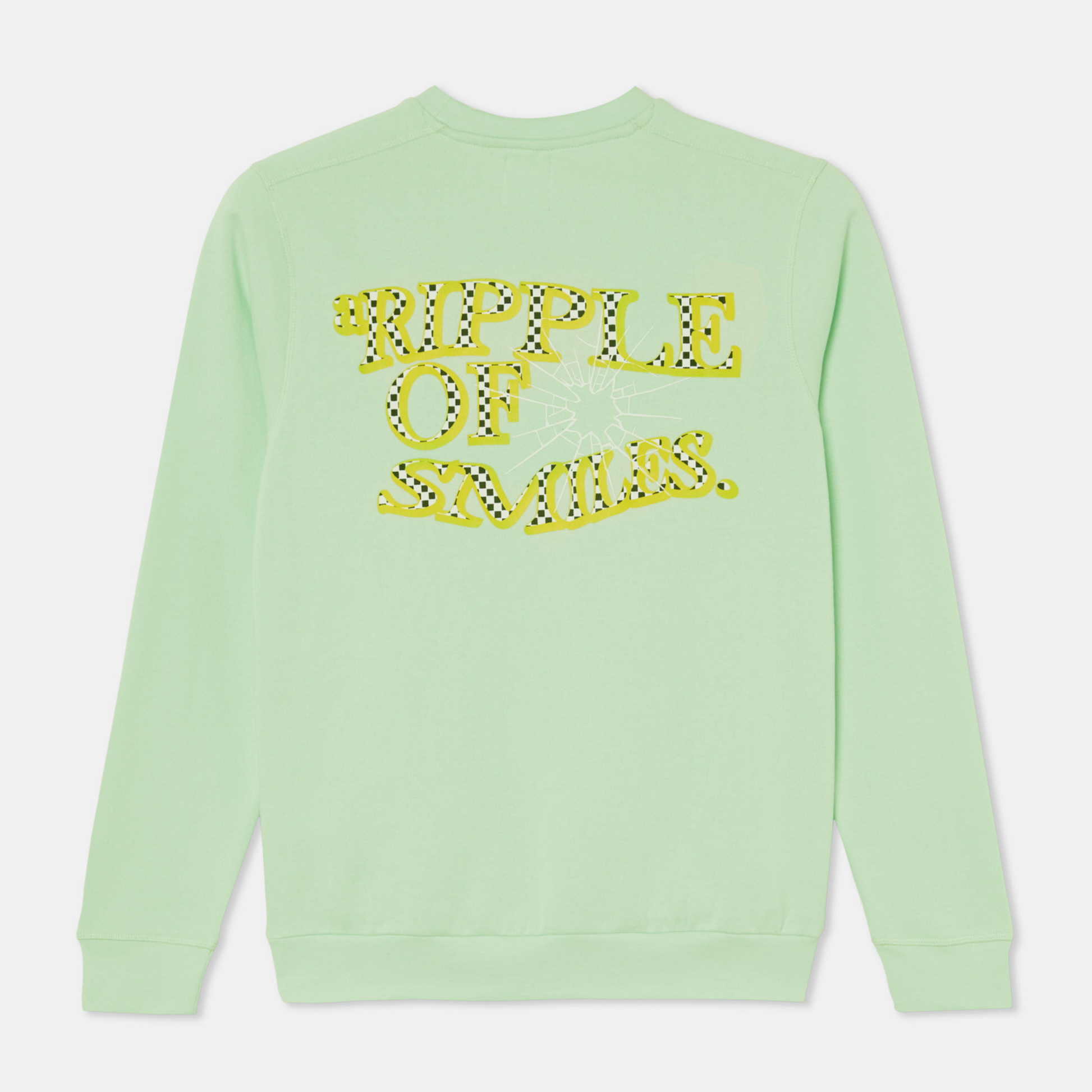 Sweatshirt Sweater Longsleeve Mint with logo Back