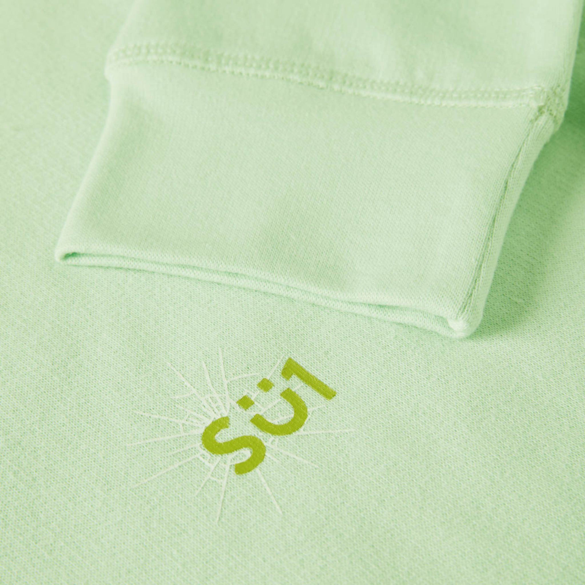 Sweatshirt Sweater Longsleeve Mint with logo Details
