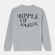 Sweatshirt Sweater Grey with Logo Organic Cotton Back