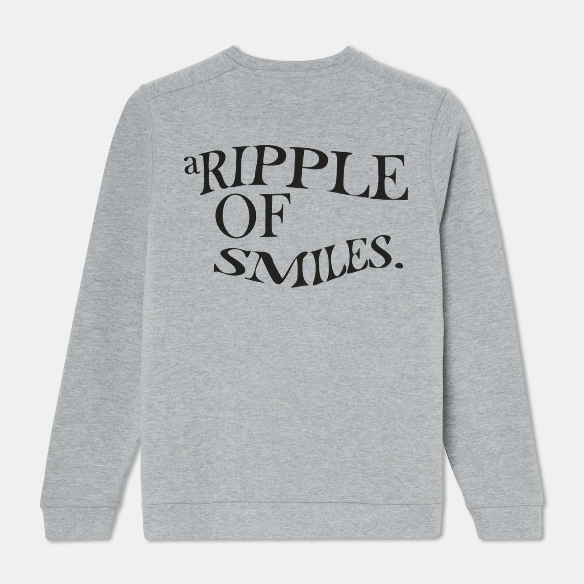 Sweatshirt Sweater Grey with Logo Organic Cotton Back