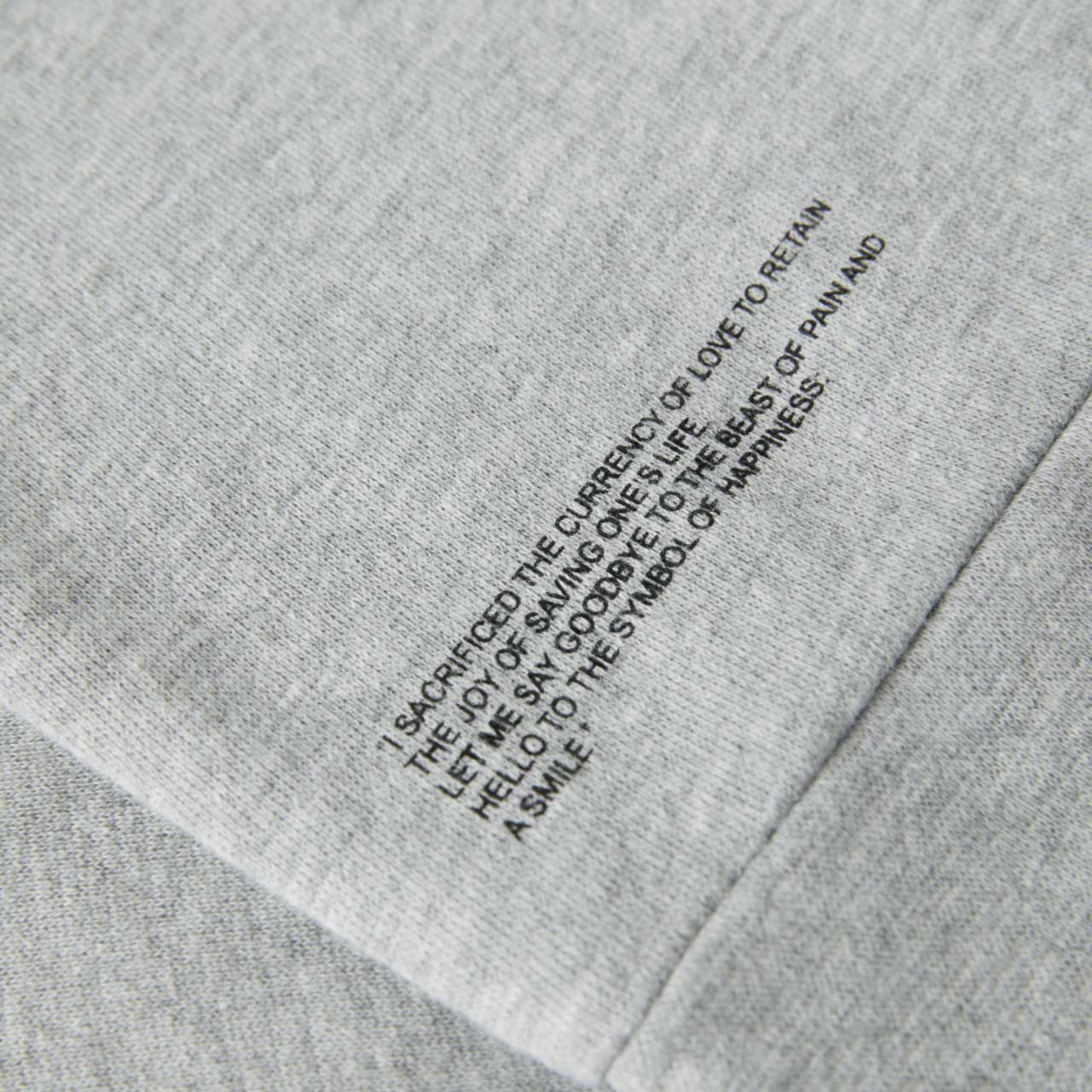 Sweatshirt Sweater Grey with Logo Organic Cotton Details