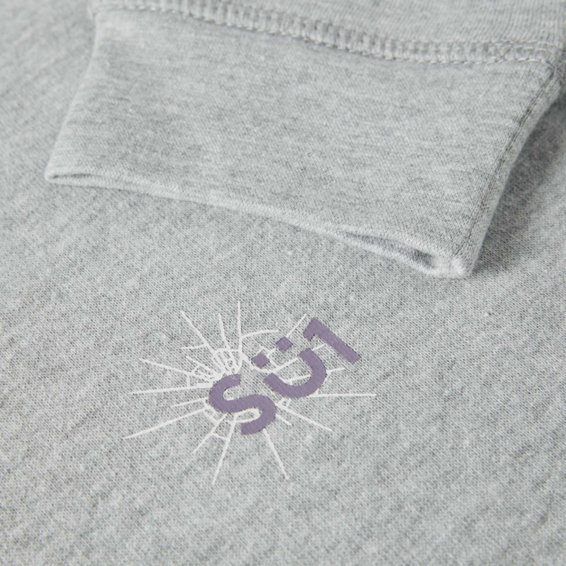 Sweatshirt Sweater Longsleeve Grey with logo Details