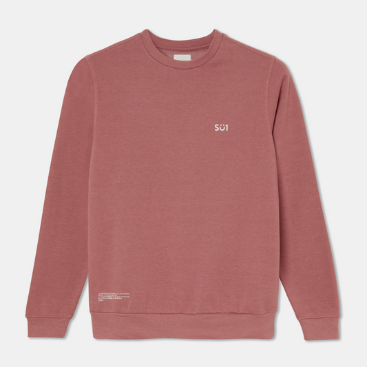 Sweatshirt Sweater Pink with Logo Organic Cotton Front