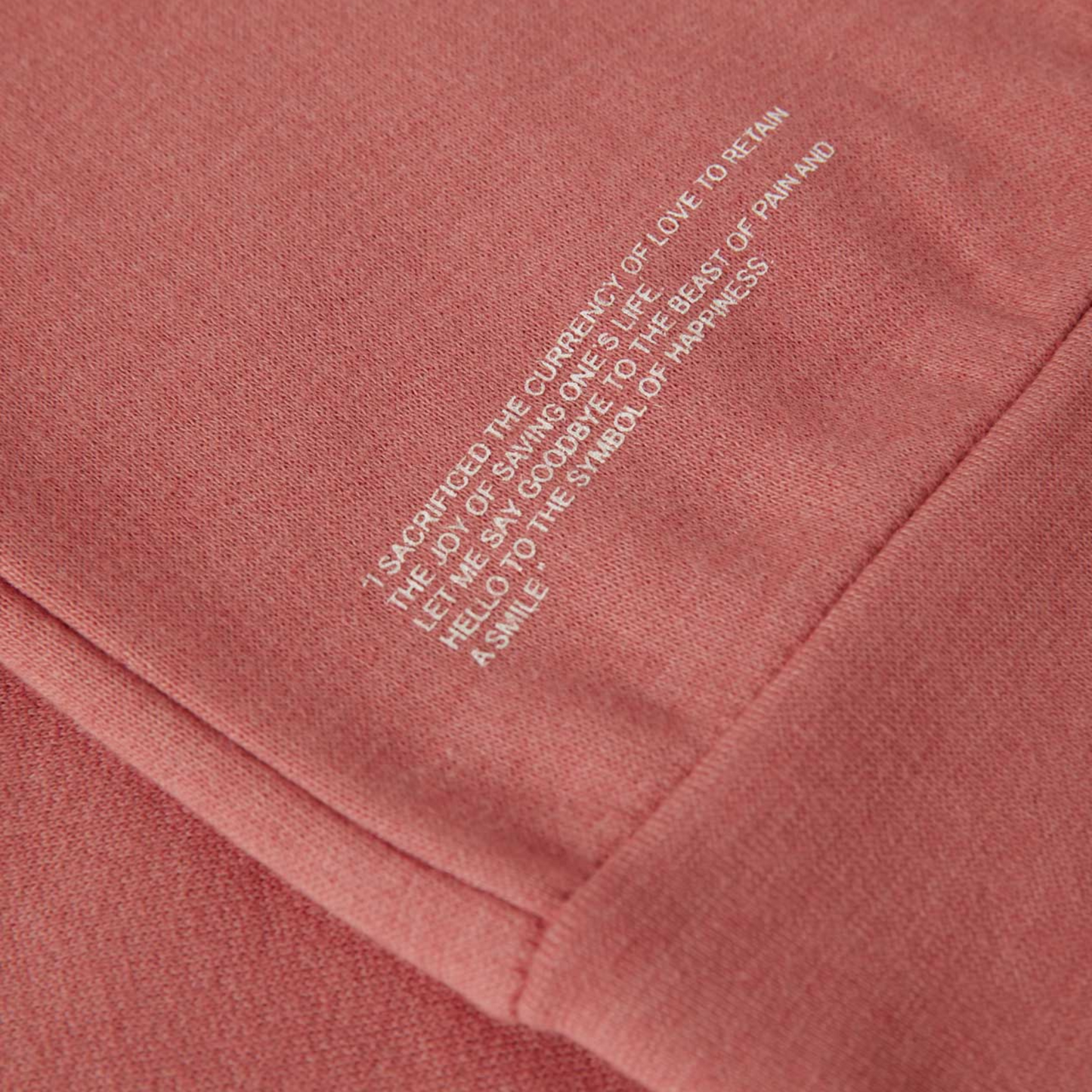 Sweatshirt Sweater Pink with Logo Organic Cotton Details