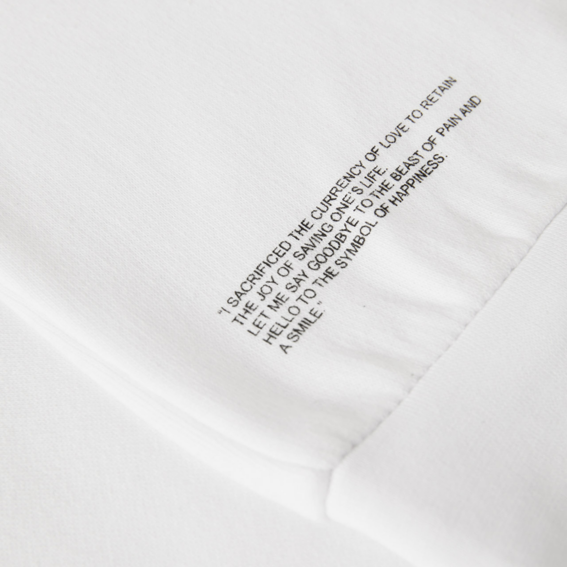 Sweatshirt Sweater White with Logo Organic Cotton Details