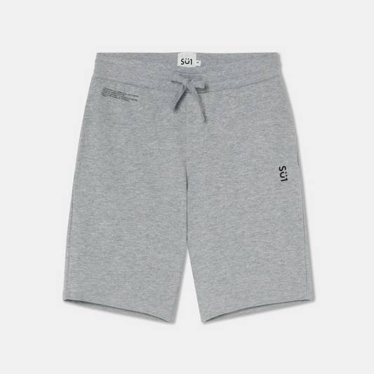 Organic Cotton Sport Shorts Grey Front