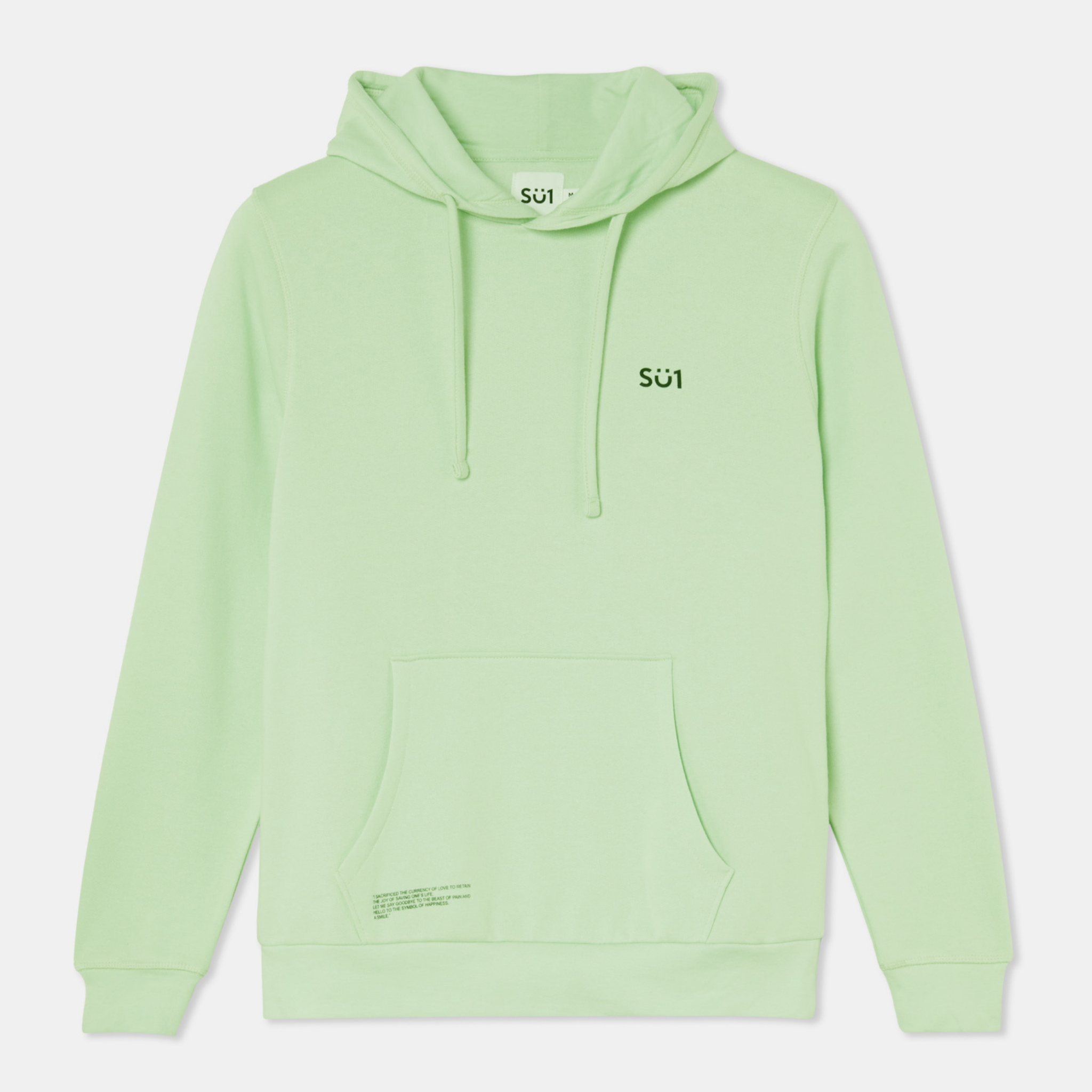 Mint green color hoodie sale