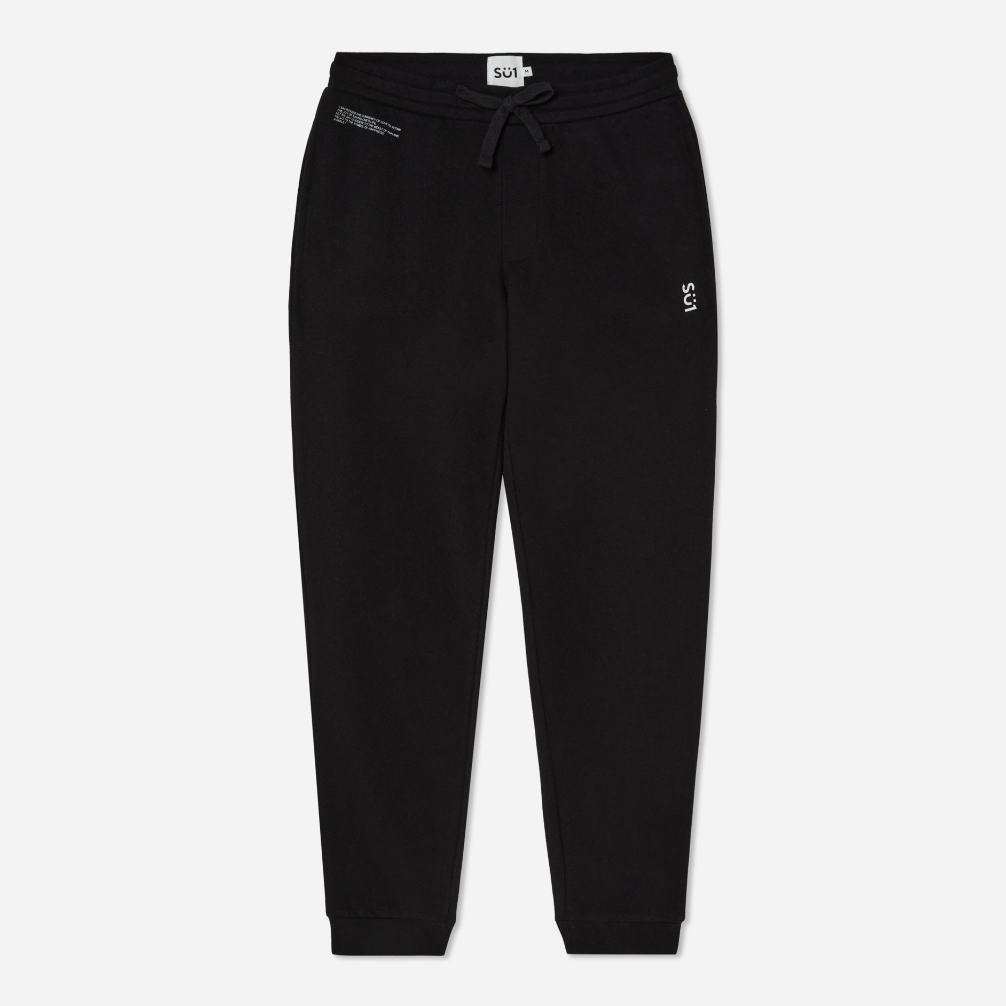 Black Organic Cotton Sweatpants – SÜ1