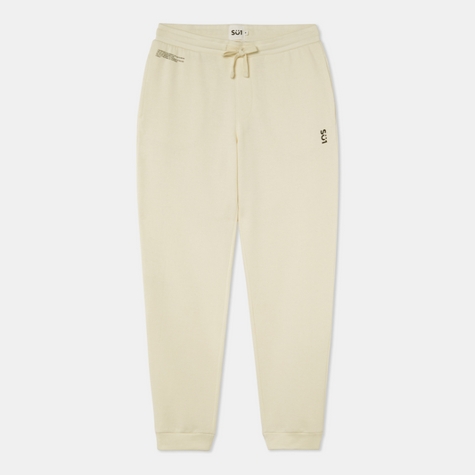 Organic Cotton Sport Trousers Pants Beige Front