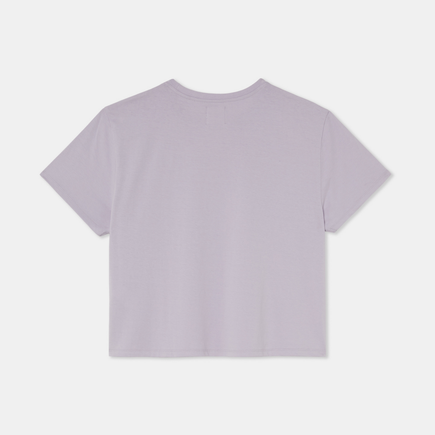 T-shirt middle crop pink back