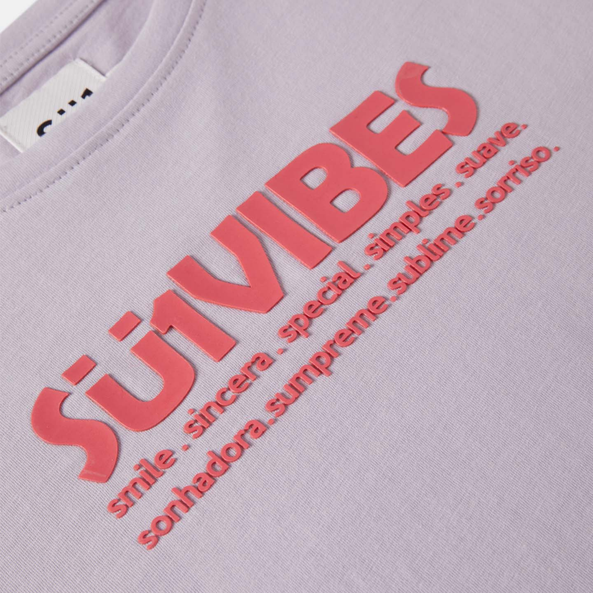 T-shirt middle crop pink medium logo details