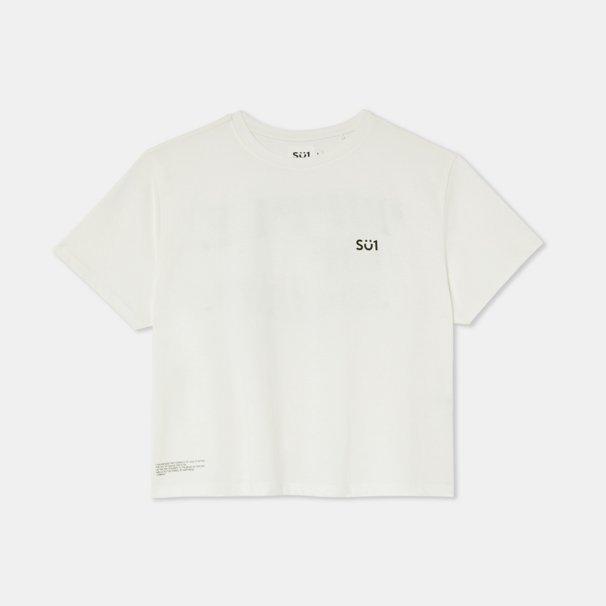 RIPPLE COLOR Mid-Crop T-shirt Organic Cotton – SÜ1