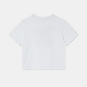 Mid Crop T-shirt White Back