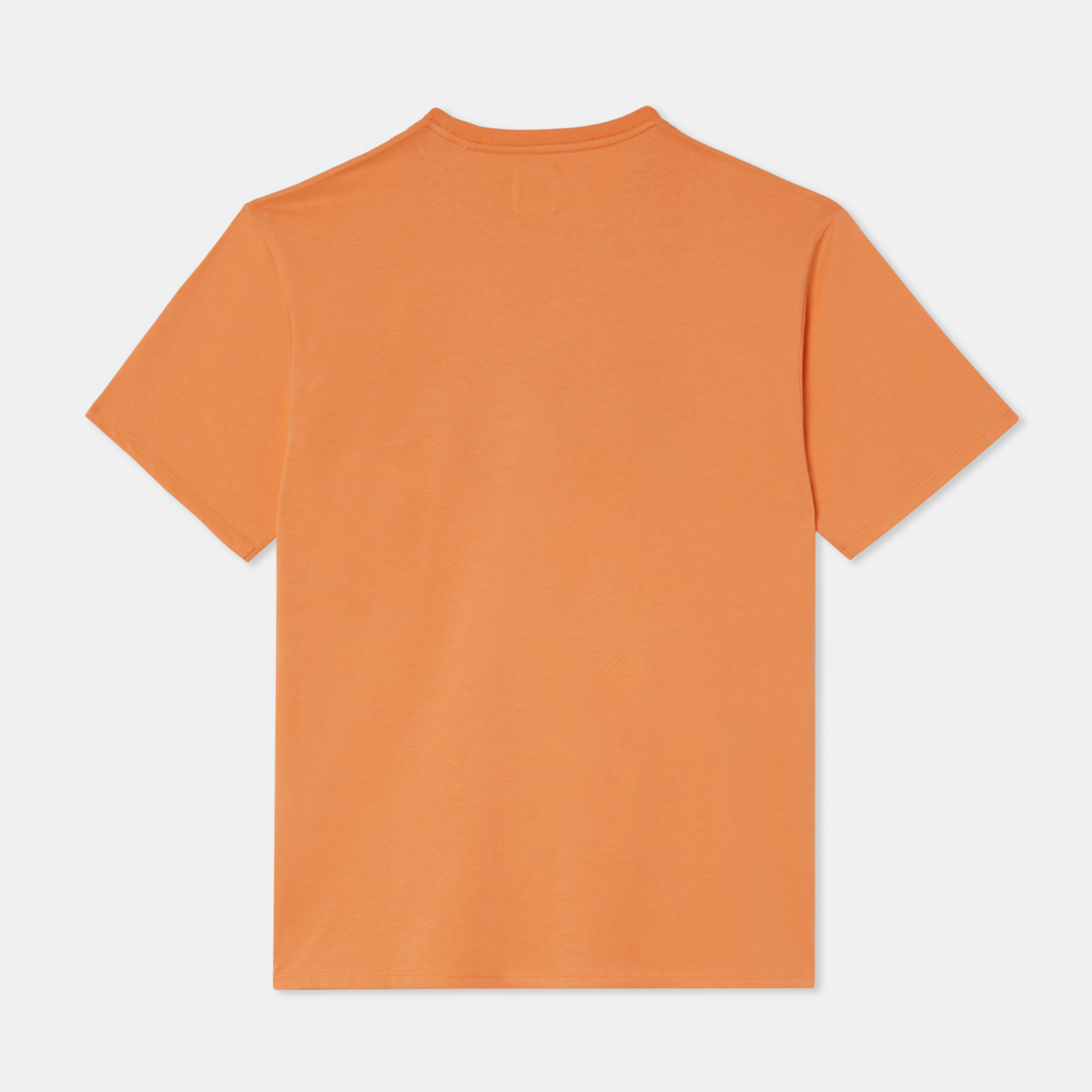 Orange Oversized Loose Fit T-shirt Plain Back