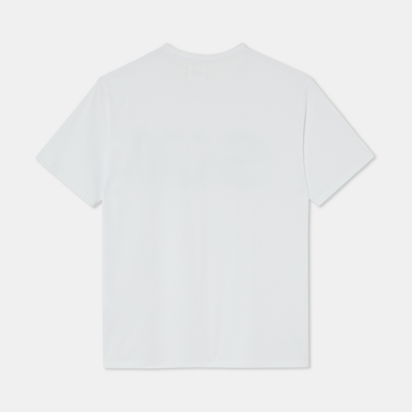 White Oversized Loose Fit T-shirt Plain Back