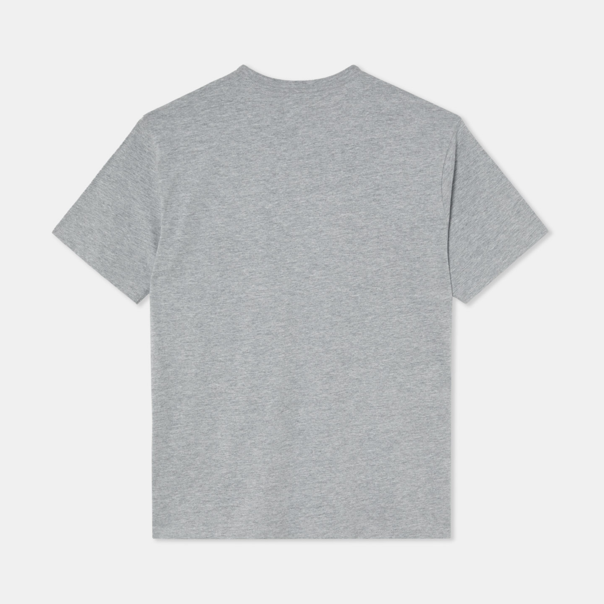 T-shirt Oversized Loose Fit Grey Plain Su1 Back