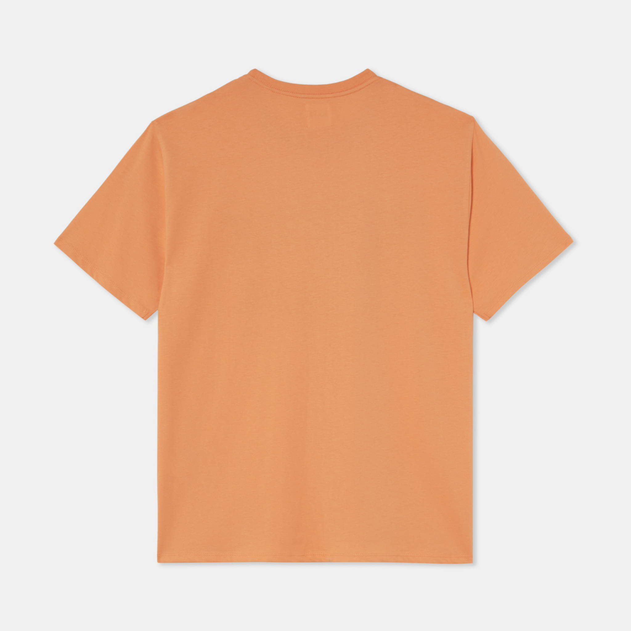 T-shirt Oversized Loose Fit Orange Plain Su1 Back