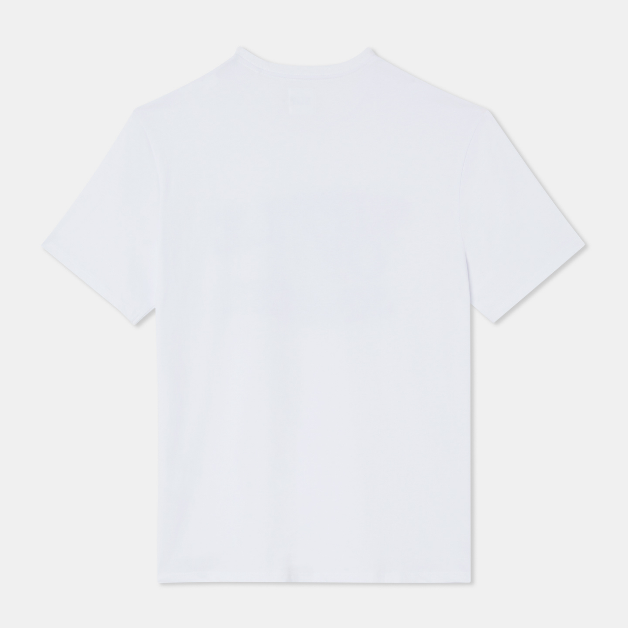 T-shirt Oversized Loose Fit White Plain Su1 Back