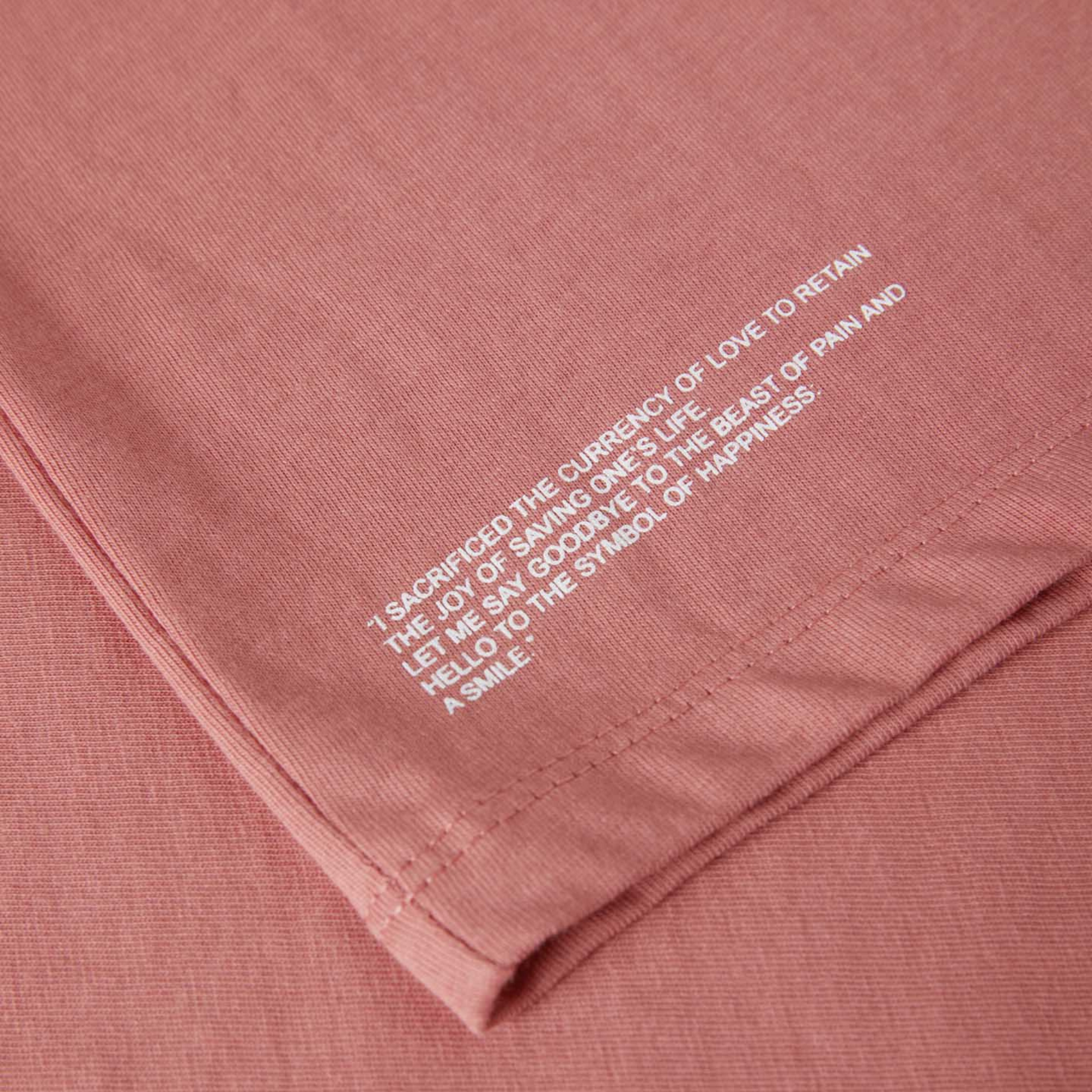 Oversized Pink T-shirt Logo Su1 Details