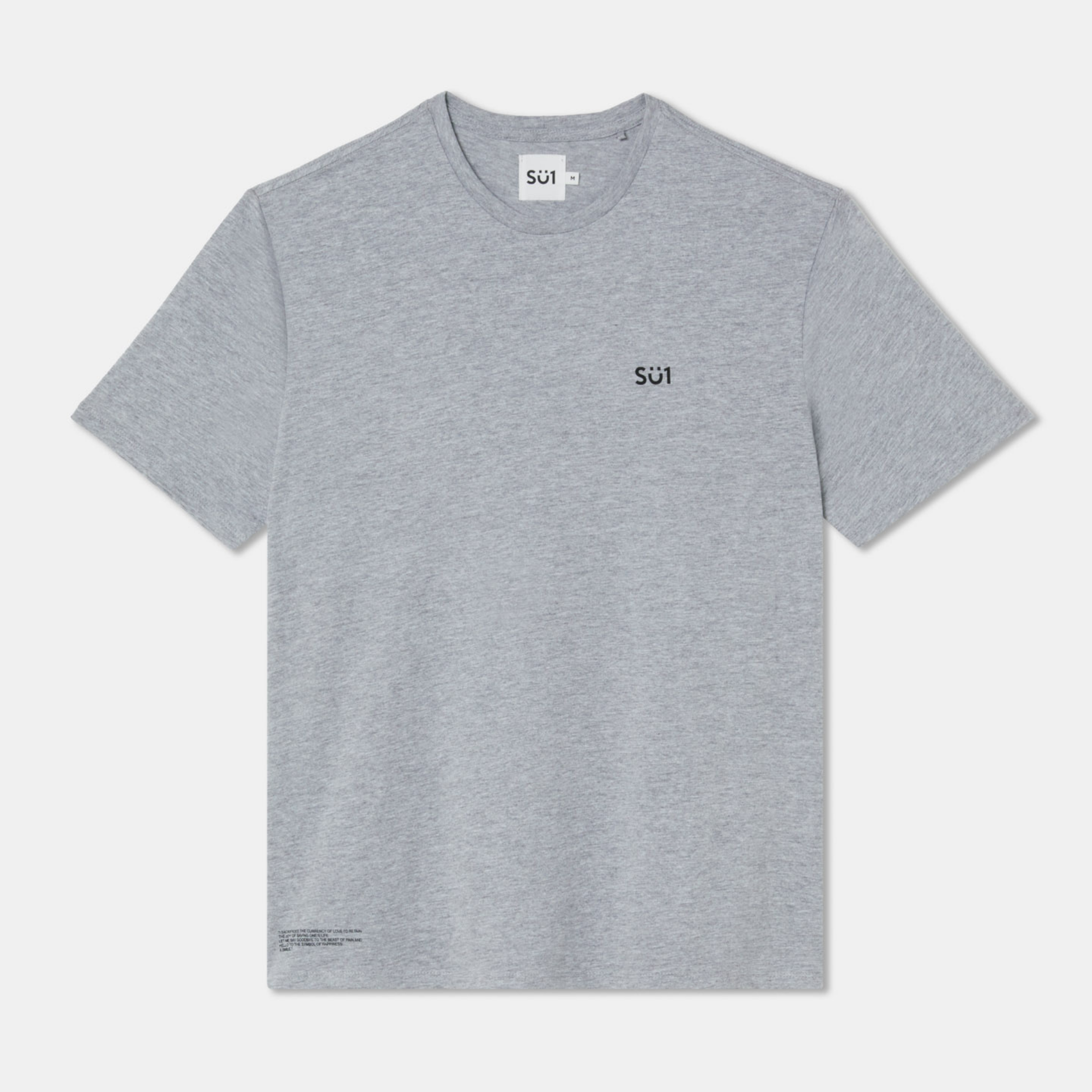 Regular Fit T-shirt Grey Small Logo Front